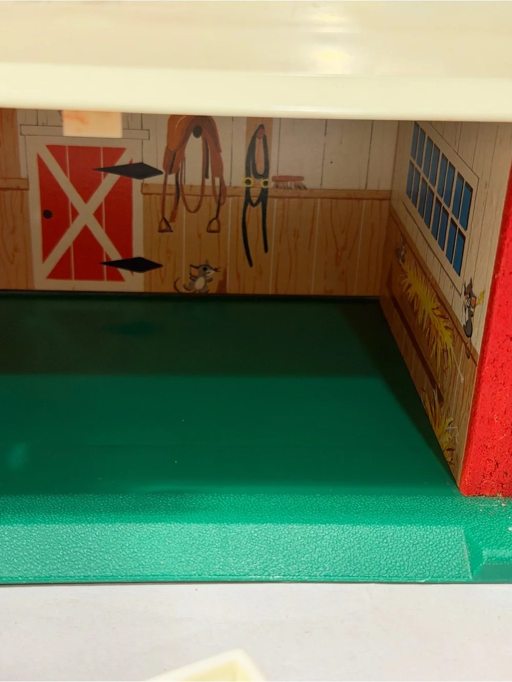 Vintage 1986 Fisher Price Little People Play Family Farm Barn